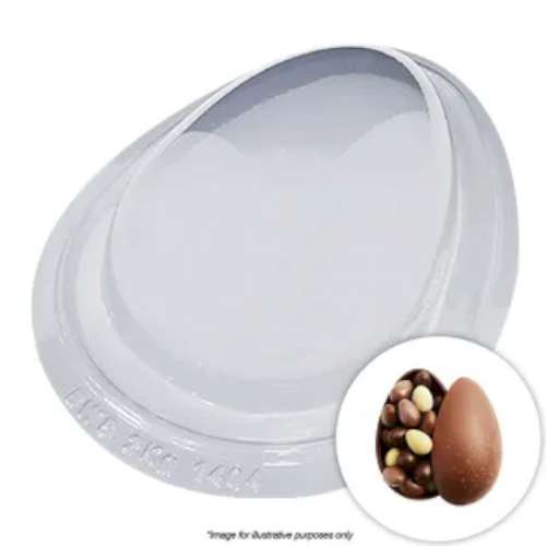 Smooth Egg Chocolate Mould 2kg - Click Image to Close